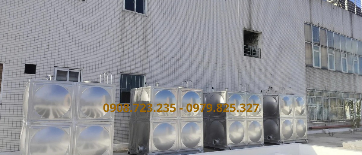 Gia công bồn inox chứa nước 14 Dap Ung Dung Kich Thuoc Dung Tich Va Thiet Ke Rieng Biet